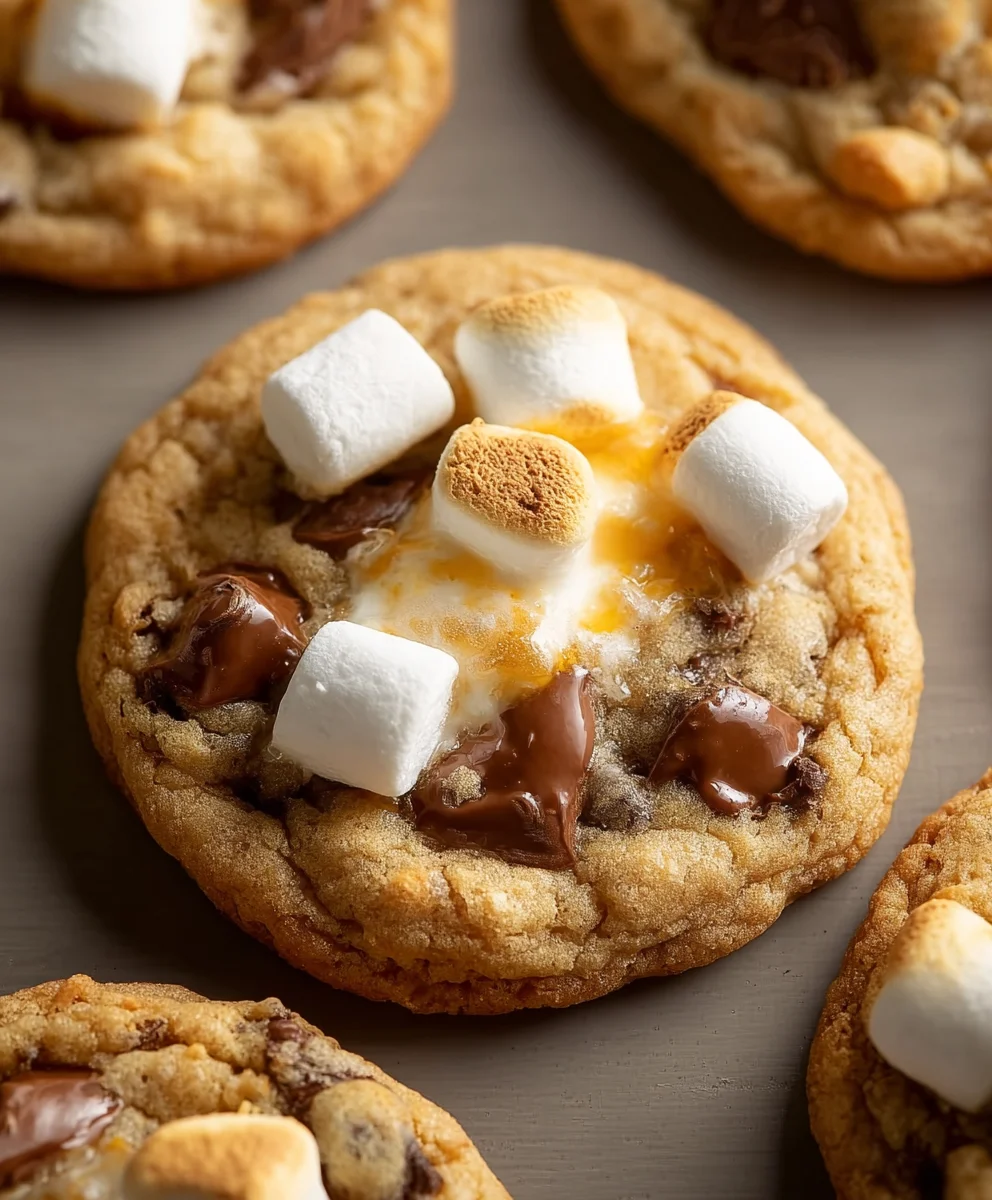 Gooey S'mores Cookies- Perfect Backyard Treat