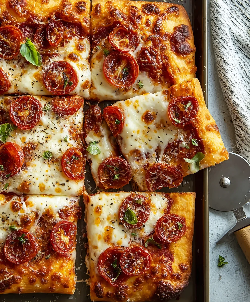 Sheet Pan Pizza-Quick Homemade Dough Recipe