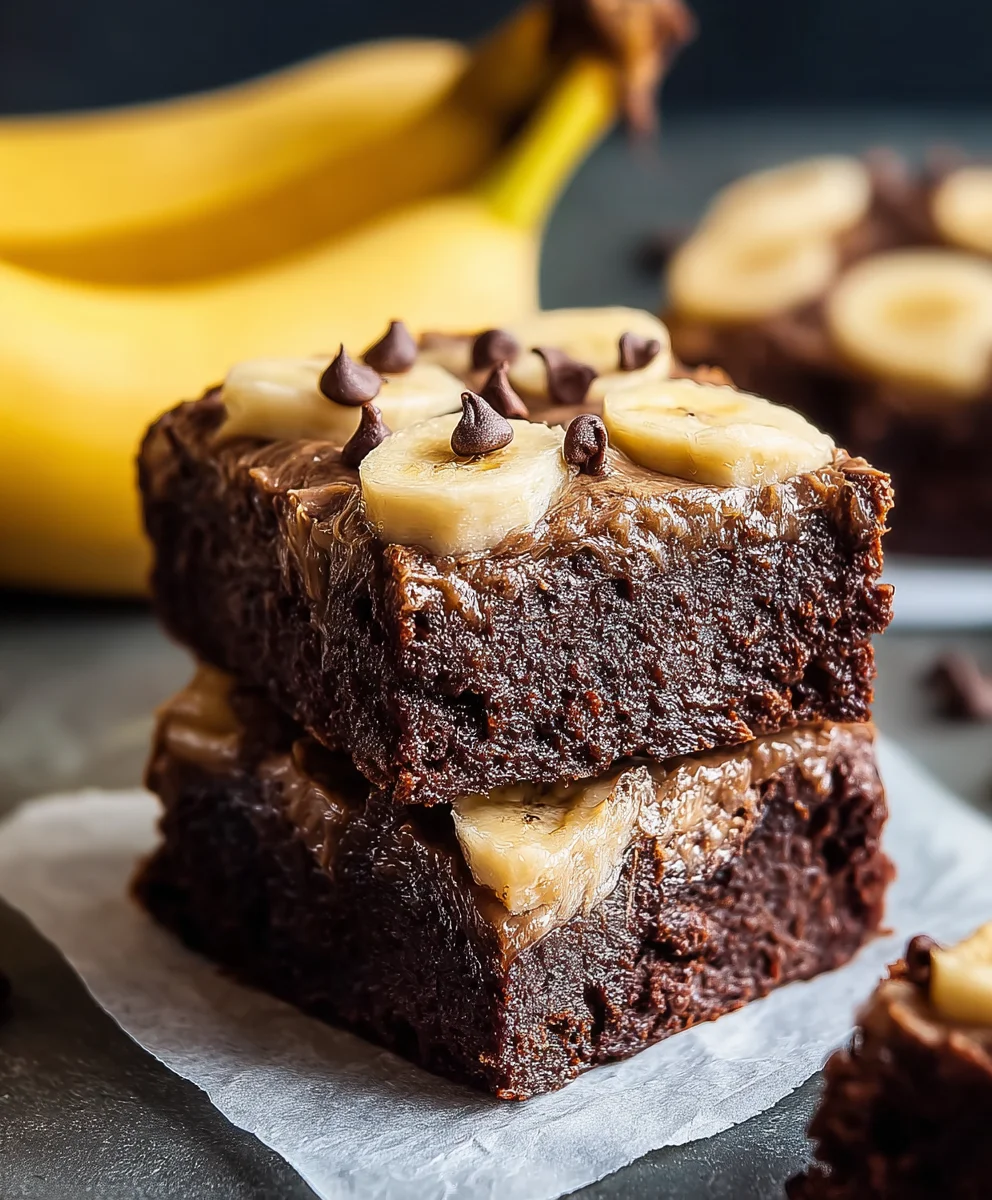 Best Banana Brownies - Easy Fudgy Dessert Recipe