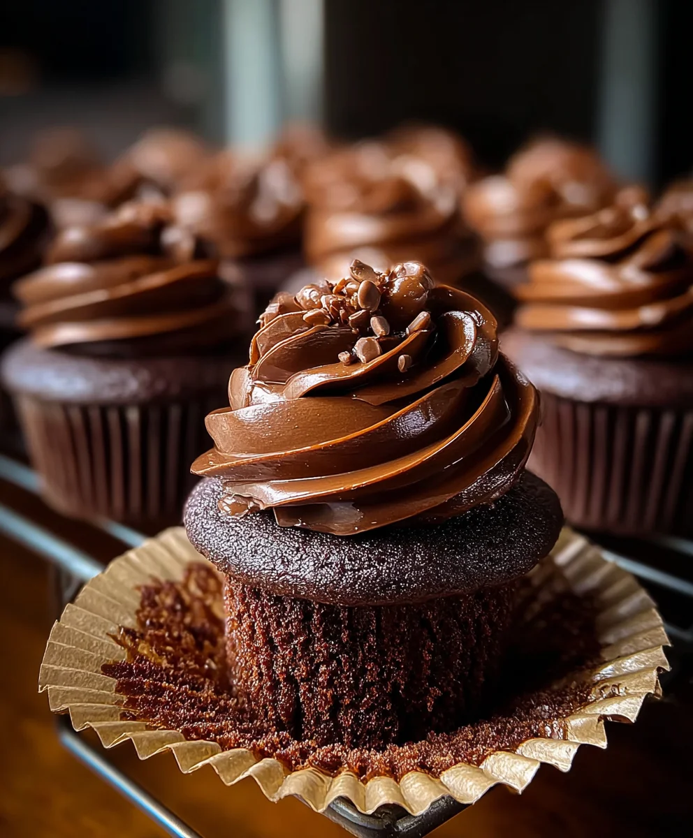Decadent Chocolate Fudge Cupcakes - Easy Recipe