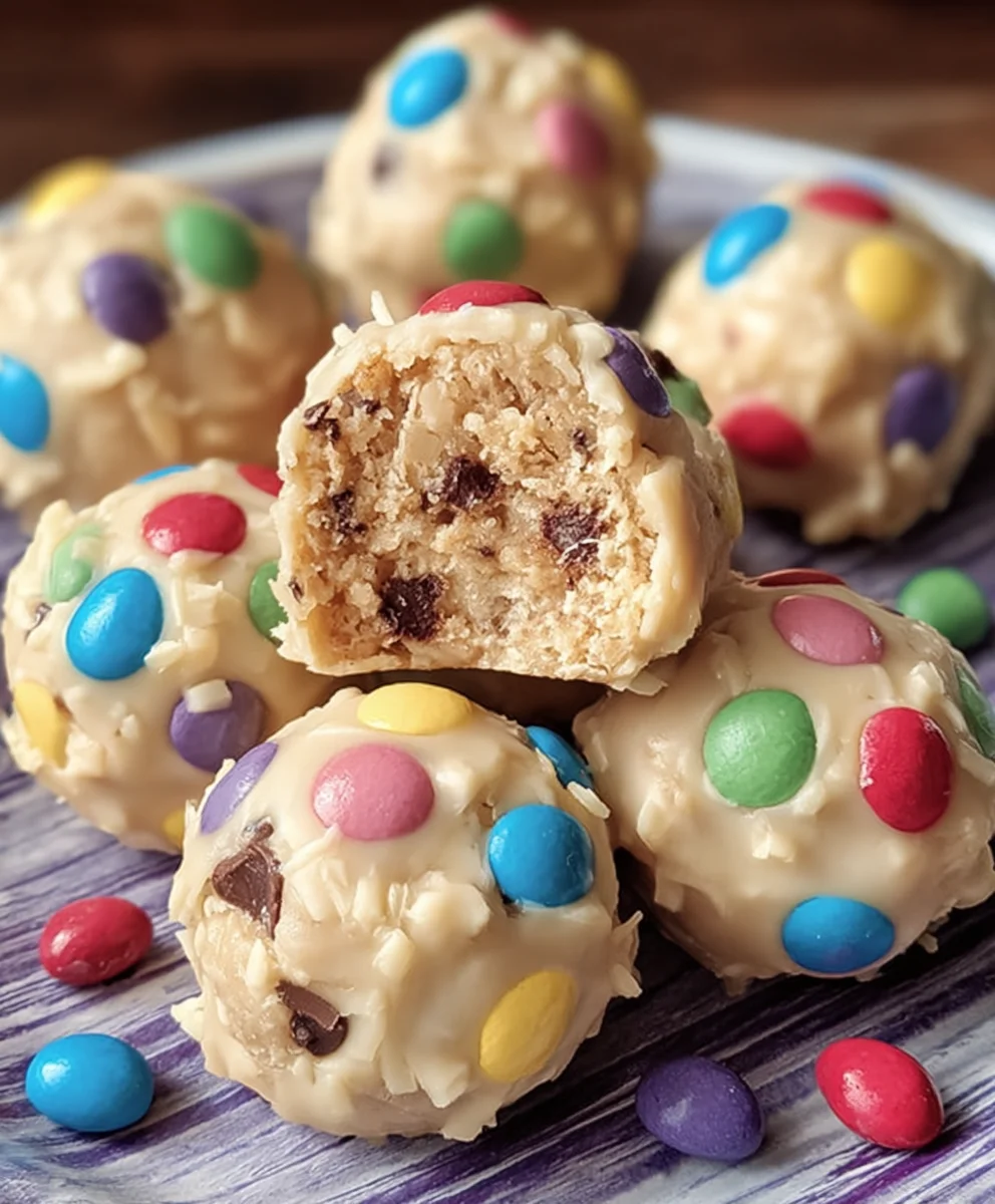 Easter Egg Cookie Dough Bites-No-Bake Treat