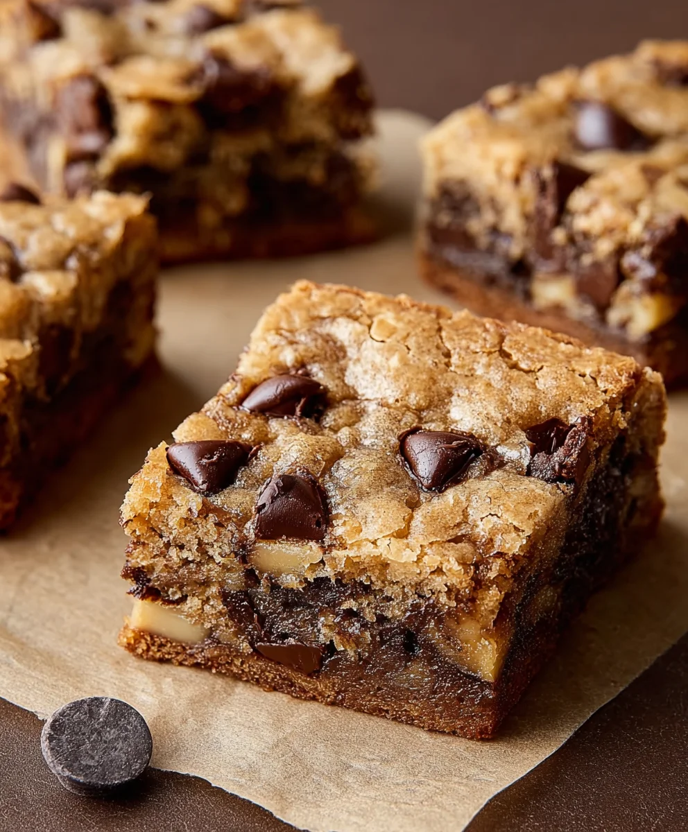 Easy Banana Chocolate Chip Cookie Bars Recipe