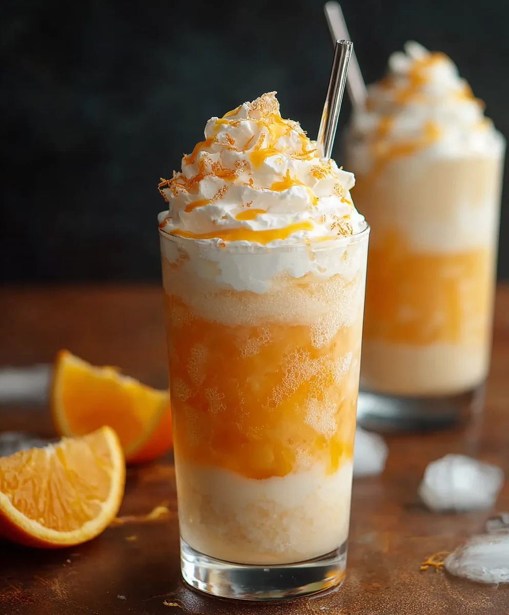 Creamsicle Dirty Soda Recipe- Sweet & Creamy Treat