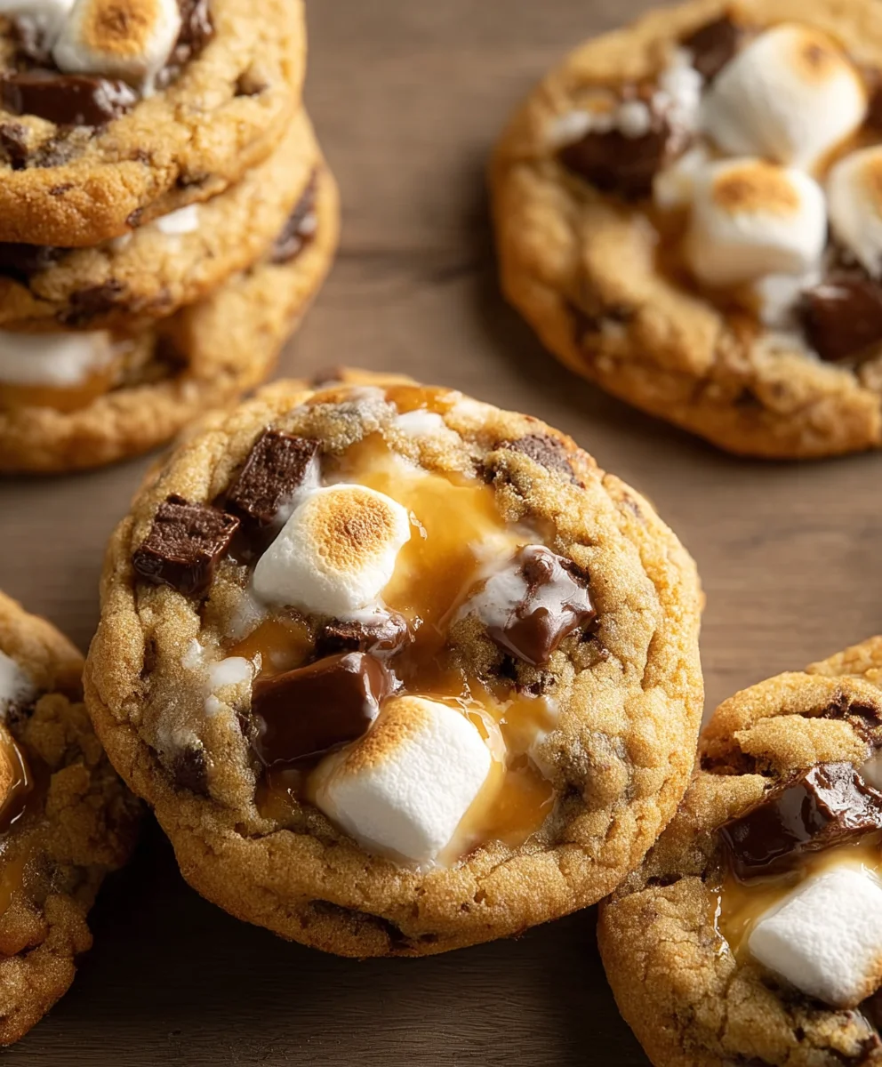 Gooey S'mores Cookies- Perfect Backyard Treat