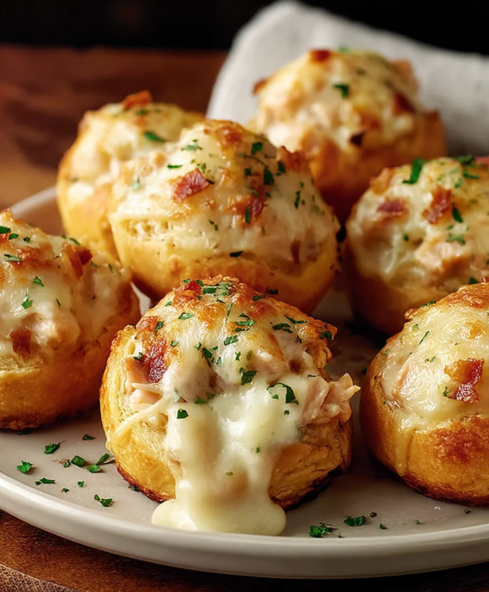 Chicken Alfredo Crazy Puffs - Little Caesars Copycat