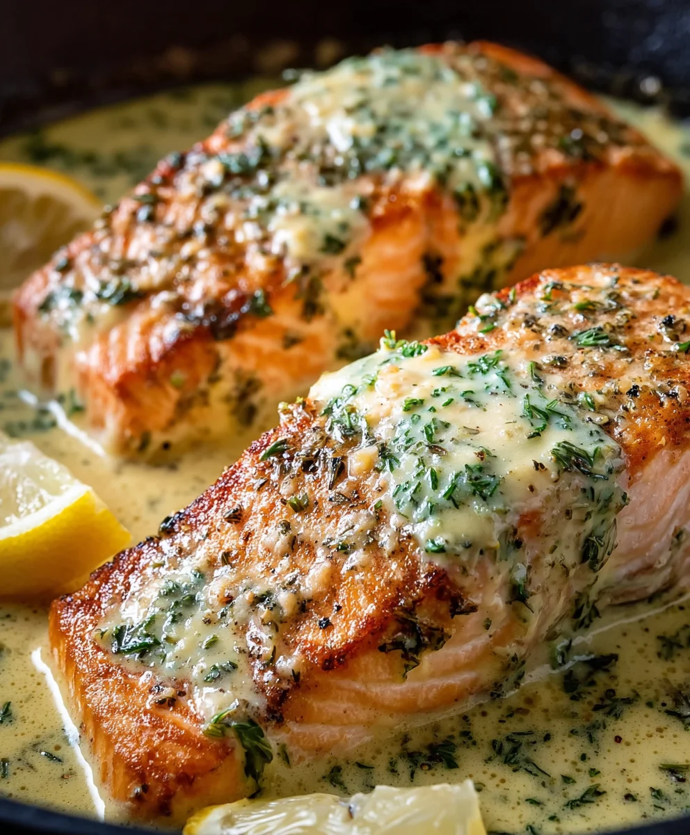 Creamy Lemon Butter Salmon- Easy & Delicious Recipe