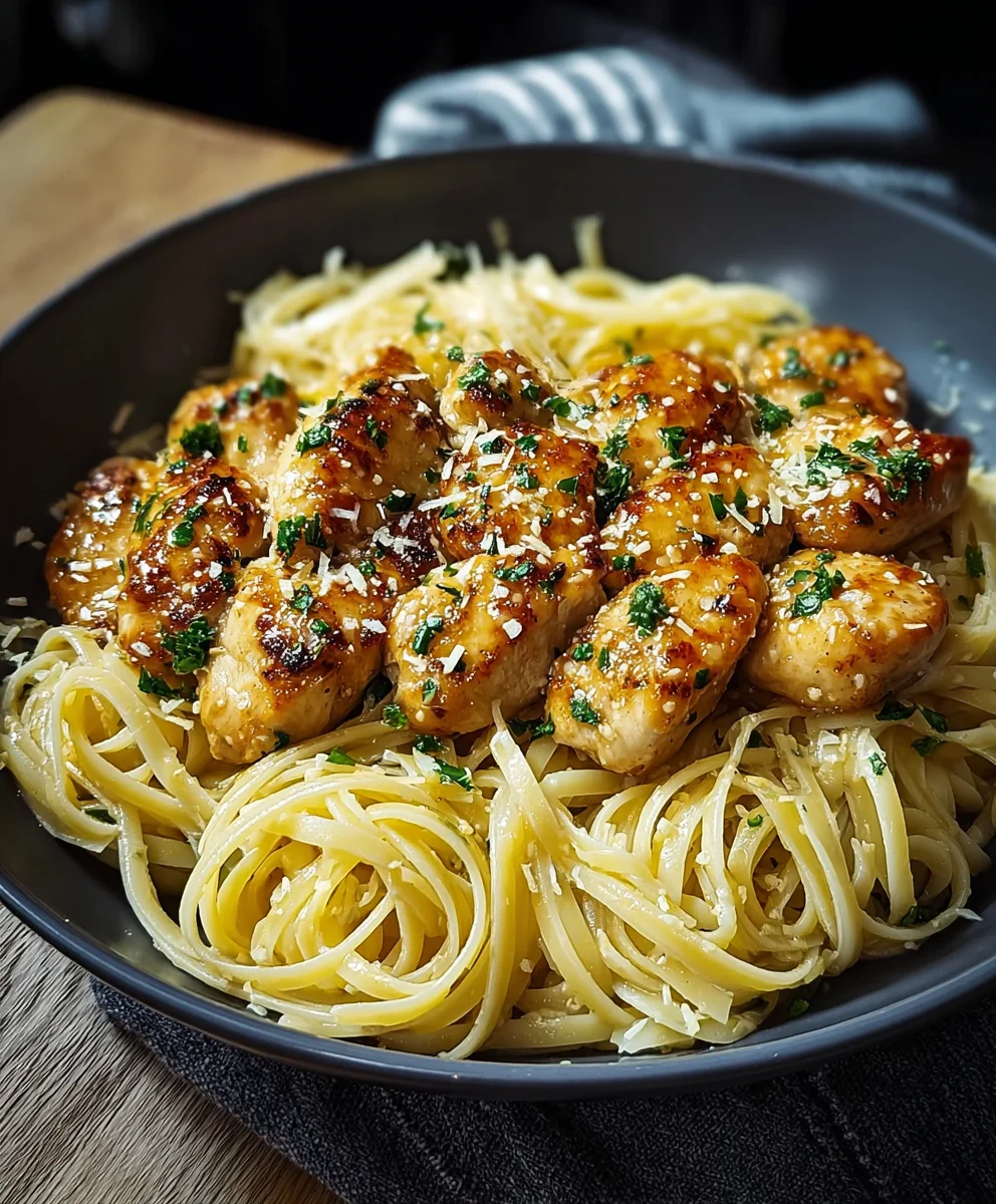 Lemon Parmesan Chicken Pasta Recipe