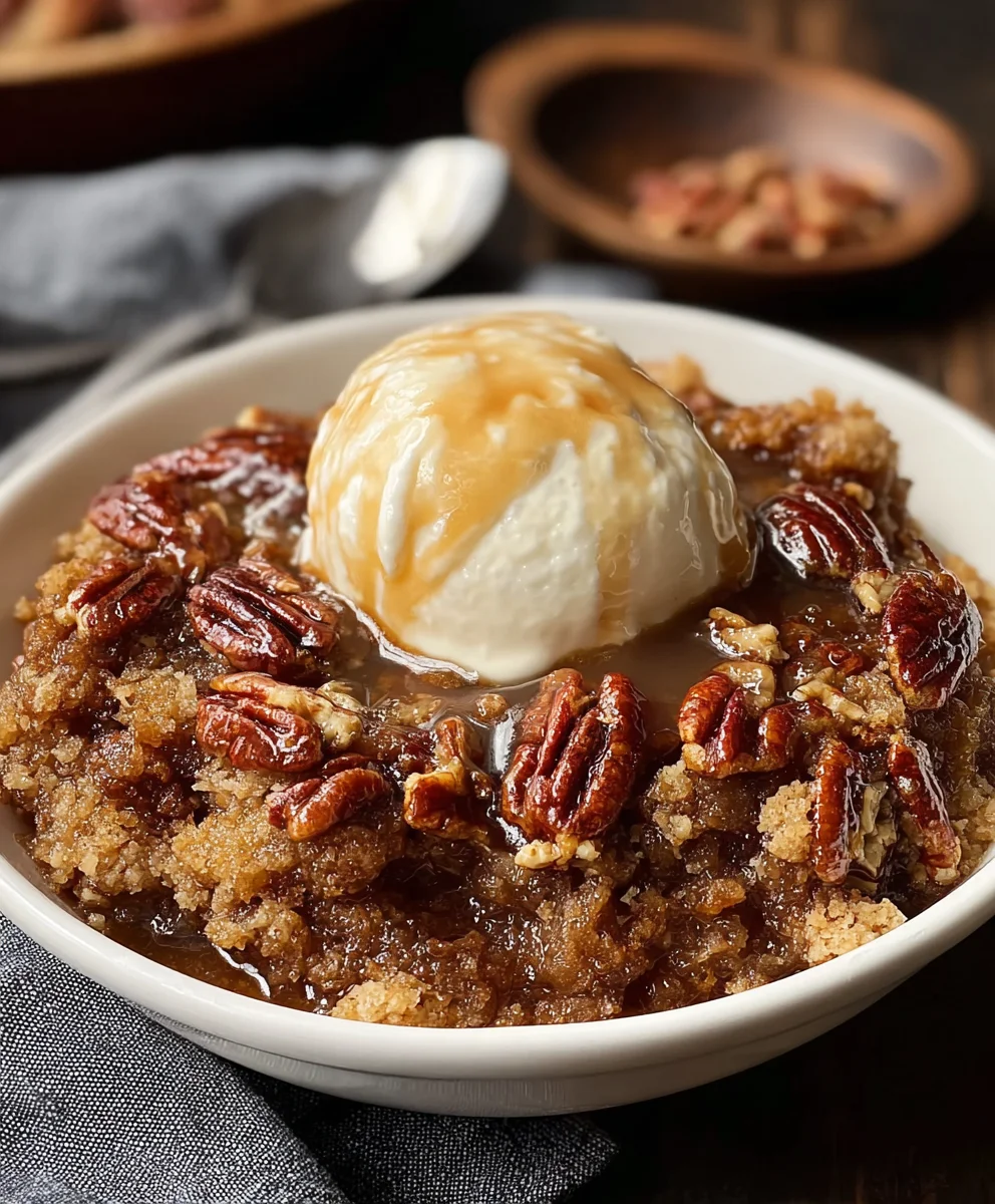 Easy Pecan Pie Cobbler Recipe-Sweet Dessert Delight