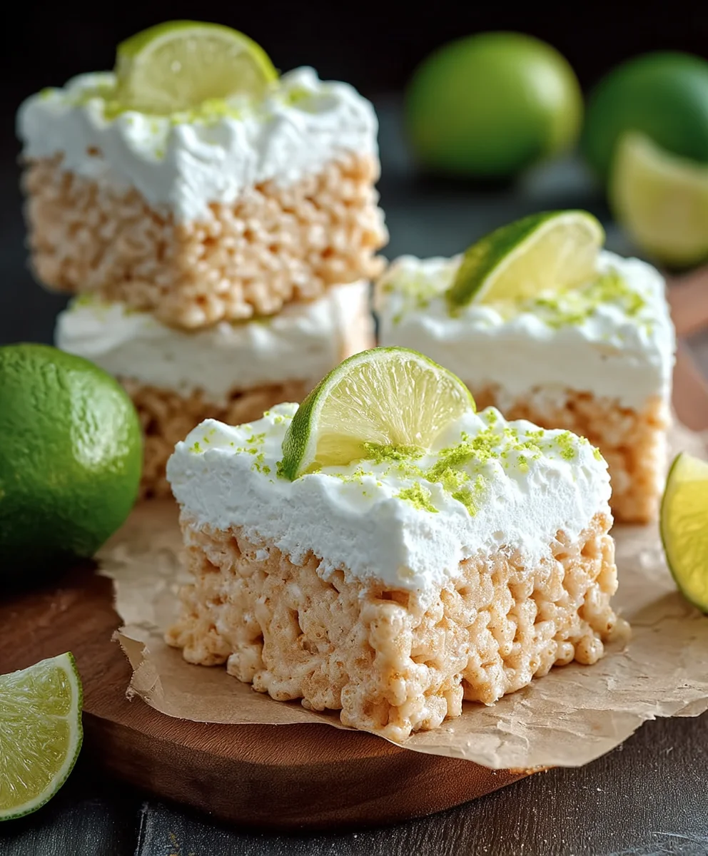 Key Lime Pie Rice Treats - Easy Citrus Dessert