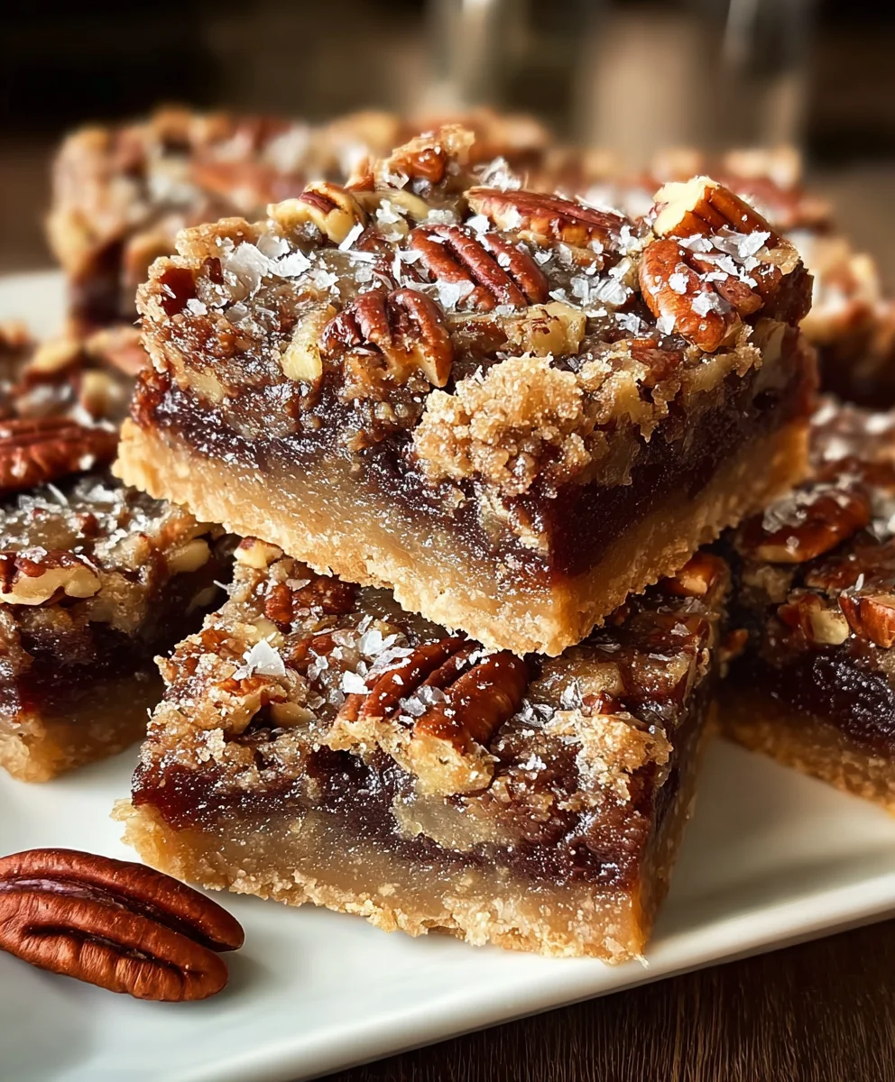 German Chocolate Pecan Pie Bars-Easy Dessert