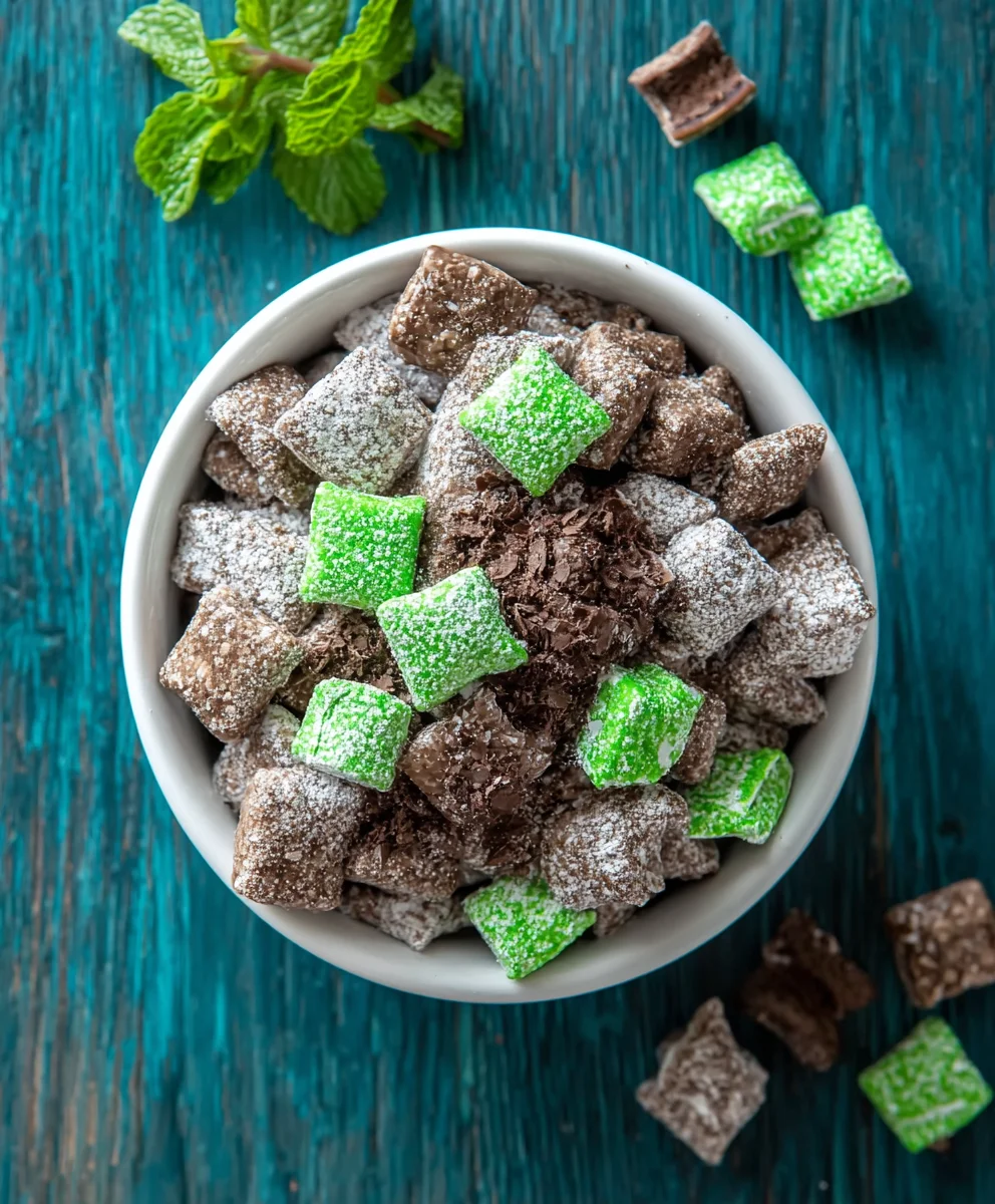 Mint Chocolate Muddy Buddy Recipe - Easy & Delicious