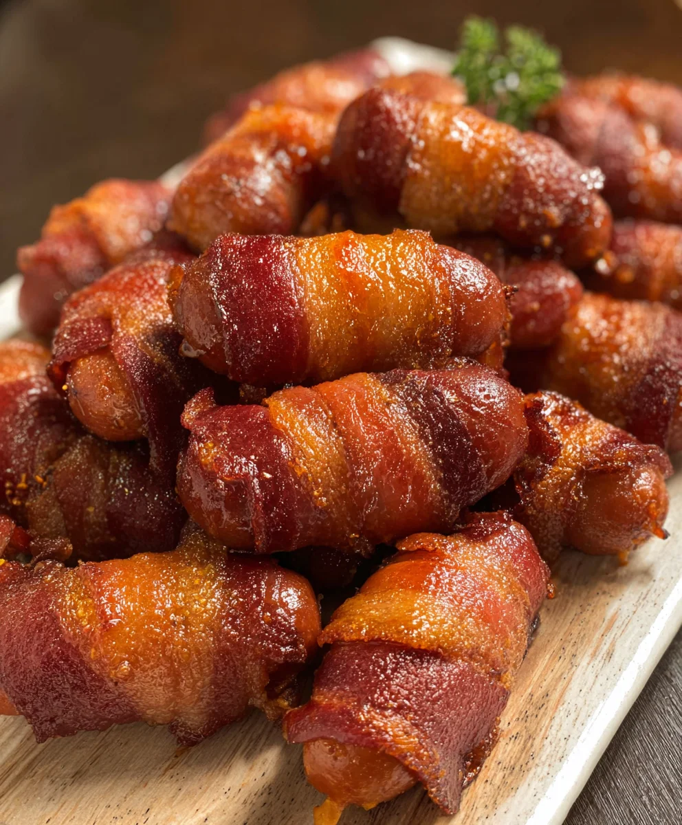 Beef Beef Bacon Wrapped Little Smokies Recipe - Delicious Appetizer