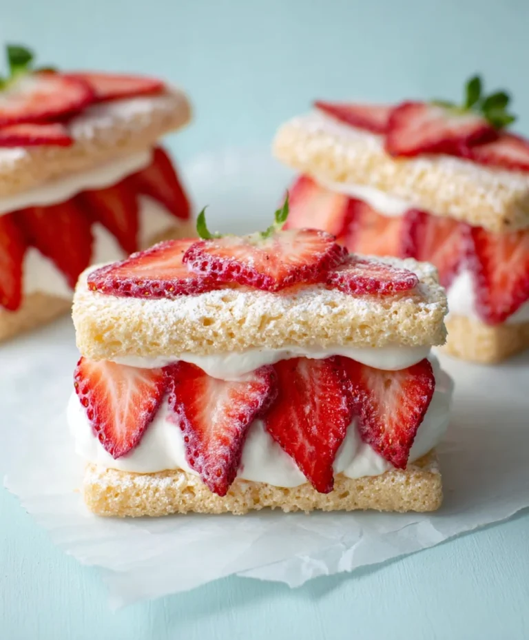 Strawberry Cream Sandwiches – Easy Sweet Treat