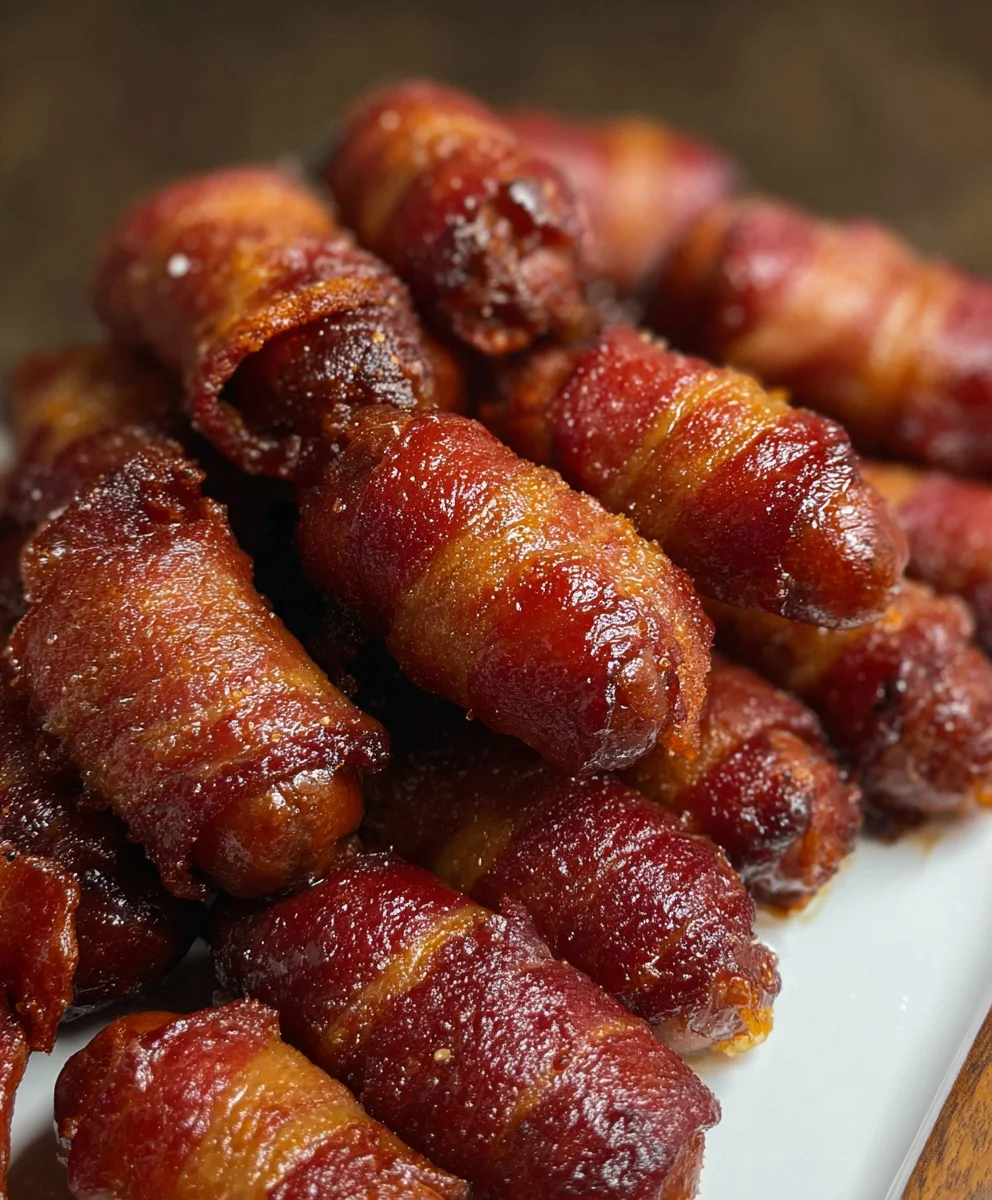 Beef Beef Bacon Wrapped Little Smokies Recipe - Delicious Appetizer