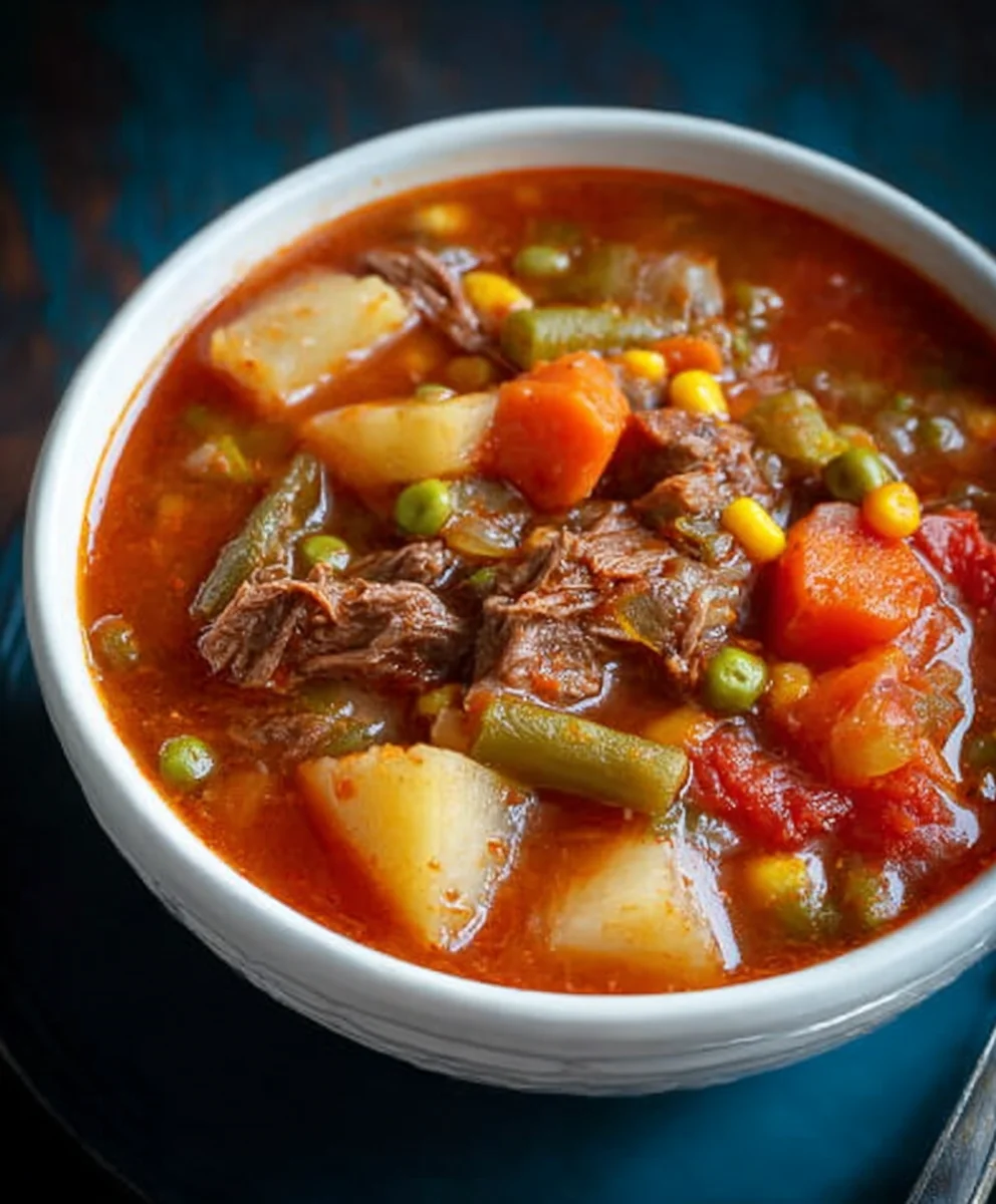 Old-Fashioned Beef Vegetable Soup - Mom's Classic Recipe