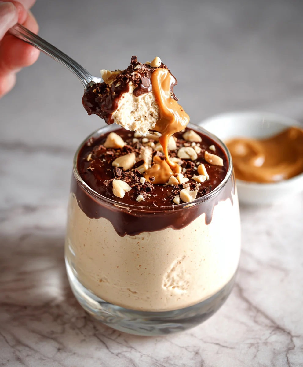 Cottage Cheese Peanut Butter Mousse-Easy Dessert