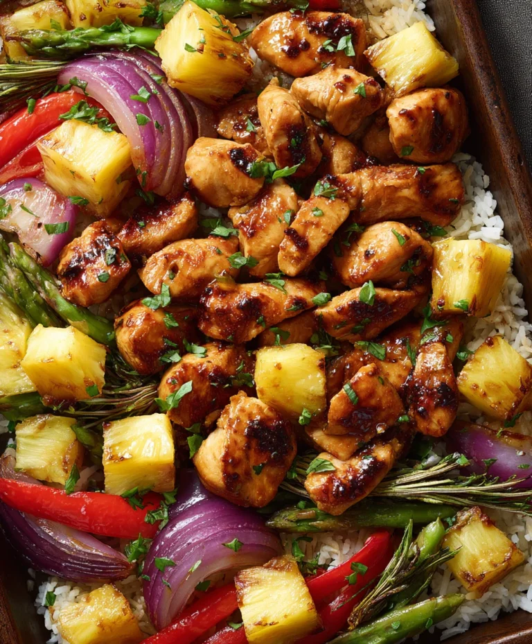 Easy Hawaiian Chicken Sheet Pan Dinner – Weeknight Meal
