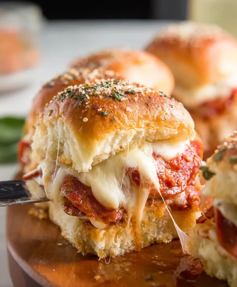 Easy Beef Pizza Sliders-Party Bites
