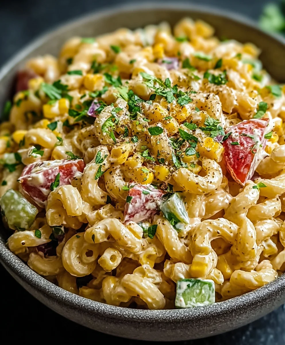 Mexican Street Corn Pasta Salad - Easy & Delicious