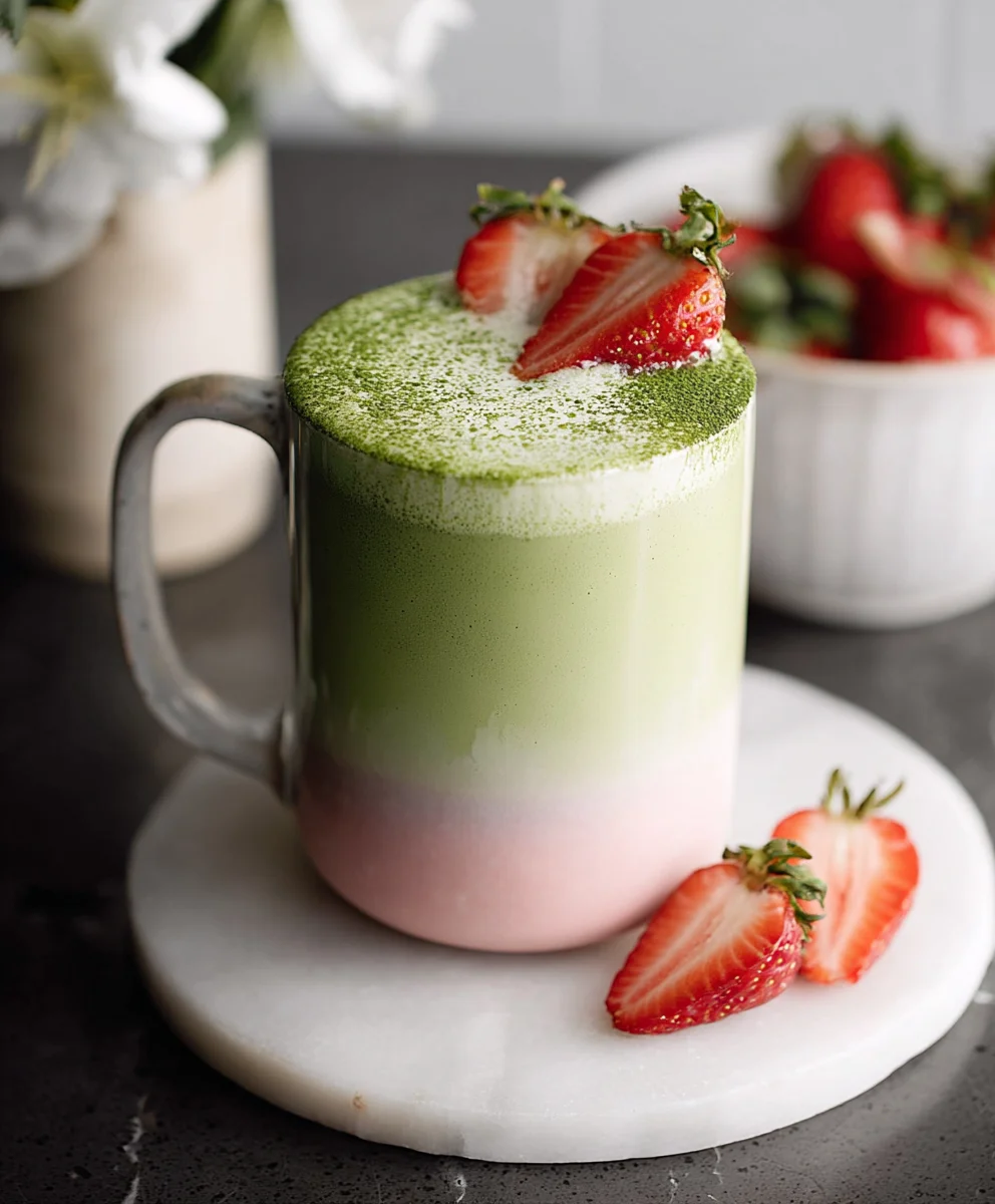 Strawberry Matcha Latte - Delicious & Refreshing Drink
