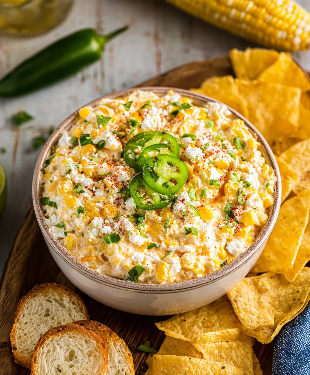 Easy Crockpot Jalapeno Corn Dip Recipe