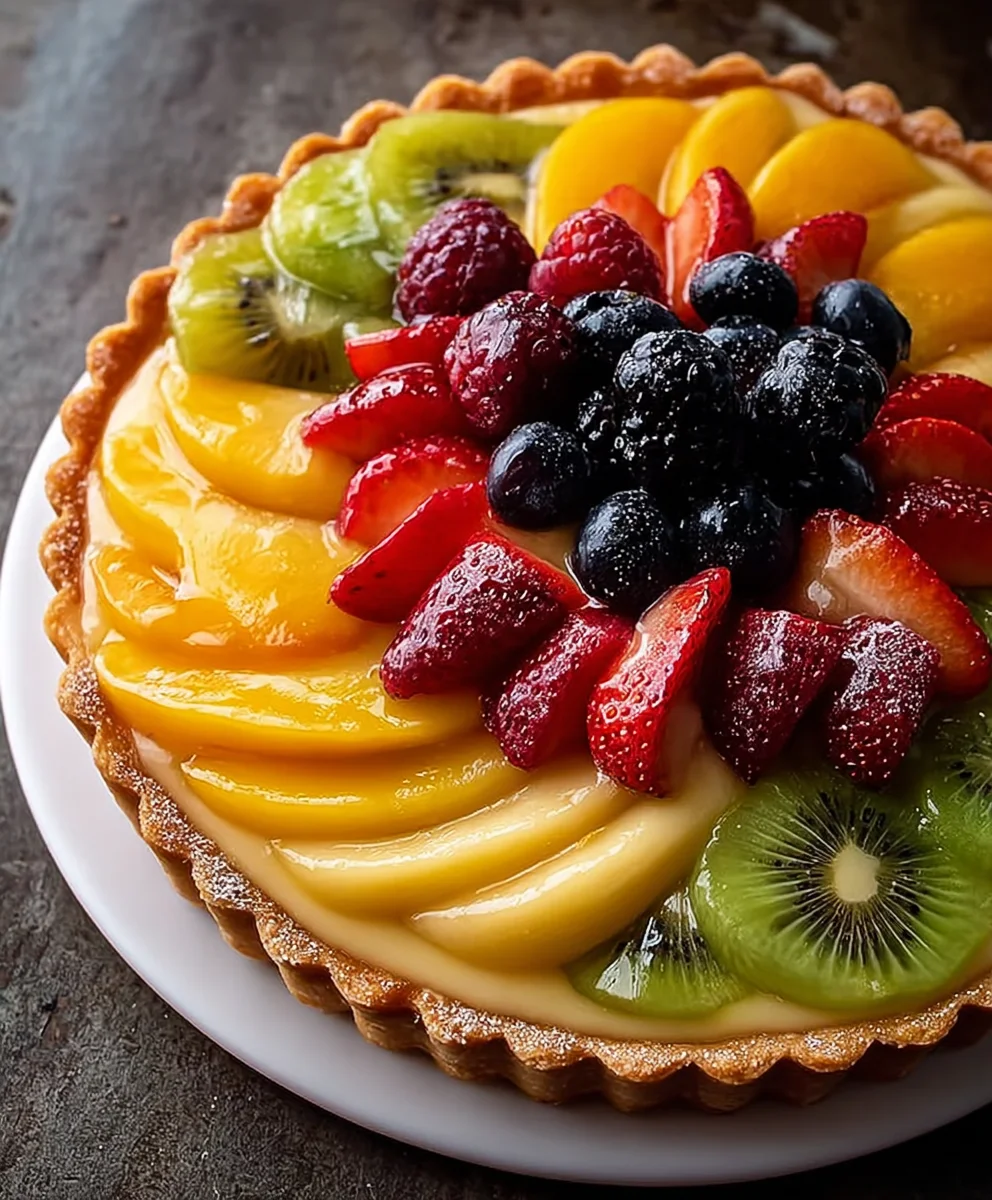 Easy Fruit Tart Recipe- Fresh & Delicious Dessert