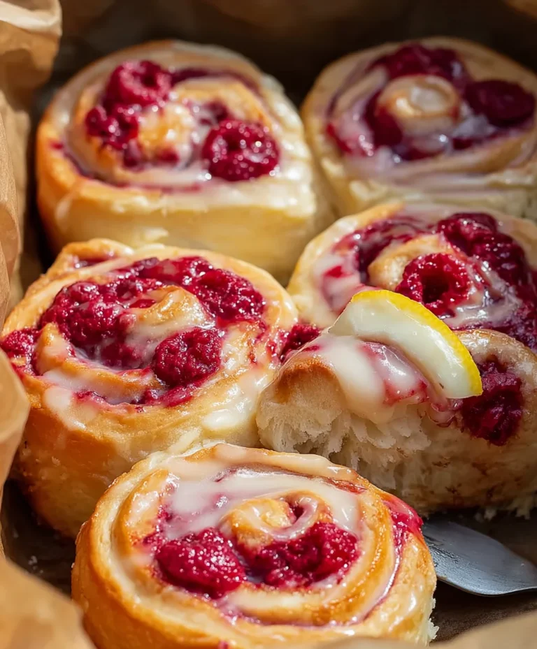 Brioche Raspberry Lemon Rolls – Sweet Citrus Treat