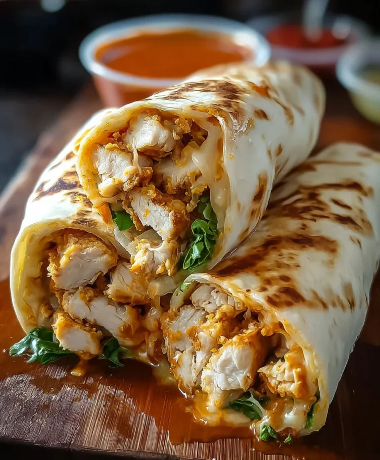 Cheesy Garlic Chicken Wraps- Quick & Easy Dinner