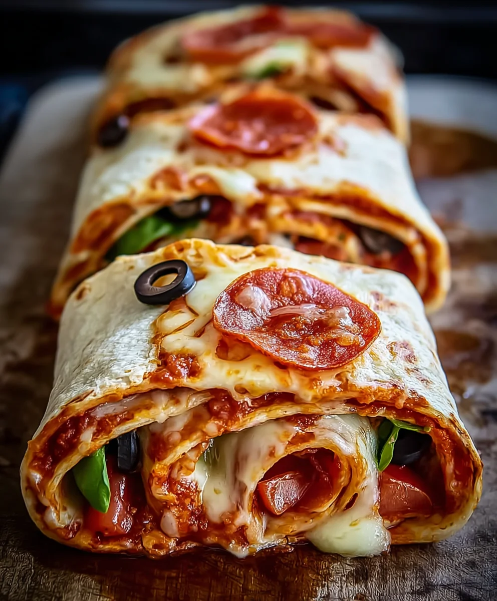 Easy Baked Beef Pizza Wraps - Quick & Delicious Meal