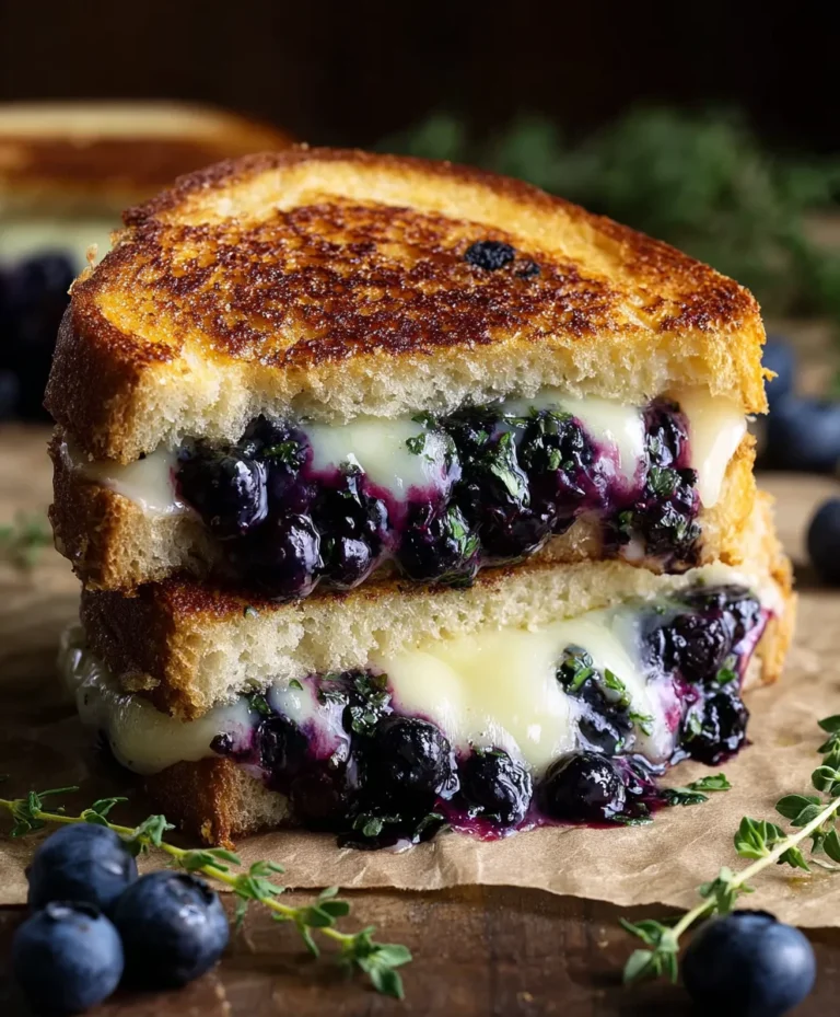 Blueberry White Cheddar Grilled Cheese Recipe