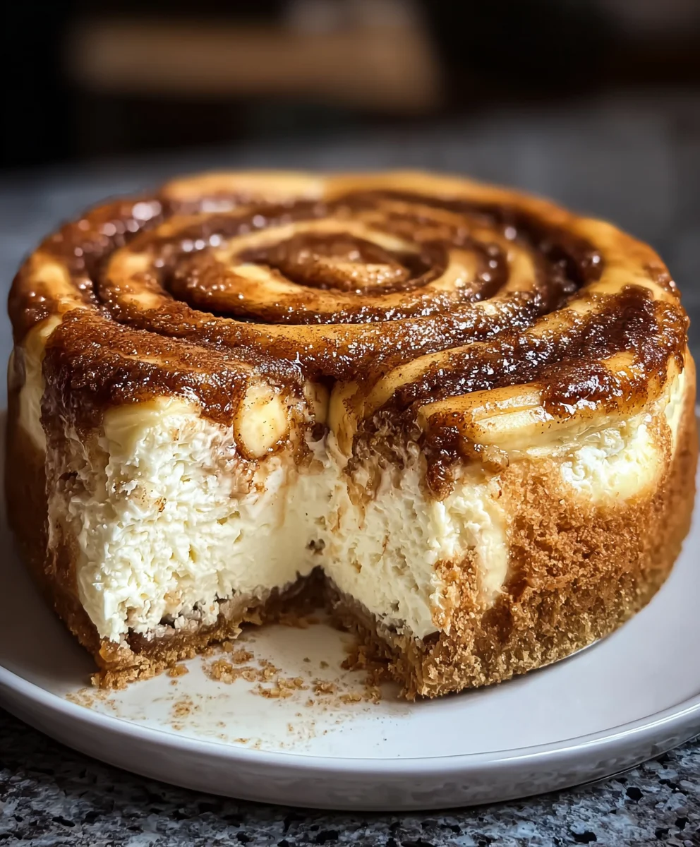 Cinnamon Roll Honeybun Cheesecake Dreamy Dessert