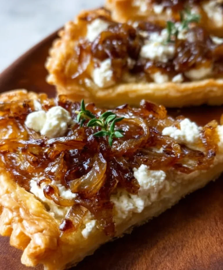 Caramelized Onion Goat Cheese Tarts Easy Recipe
