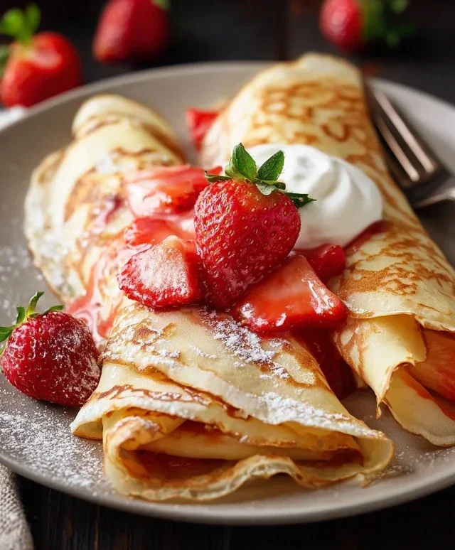 Strawberry Crepes