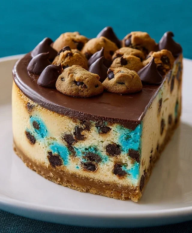 Cookie Monster Cheesecake