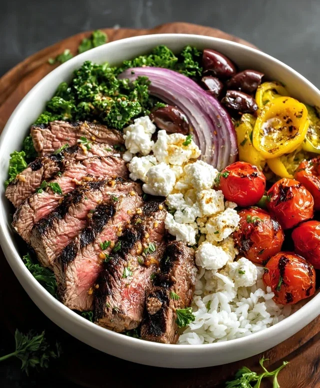 Mediterranean Steak Bowl Recipe