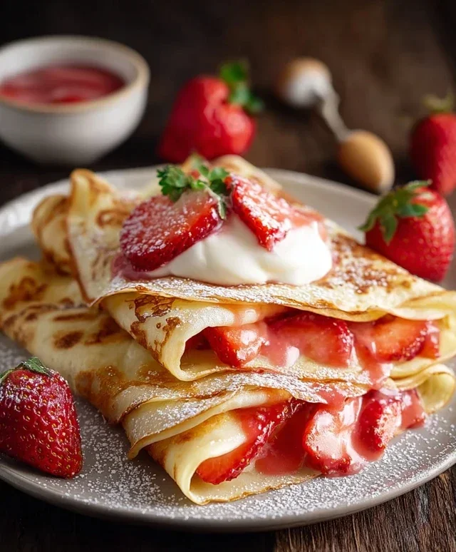 Strawberry Crepes
