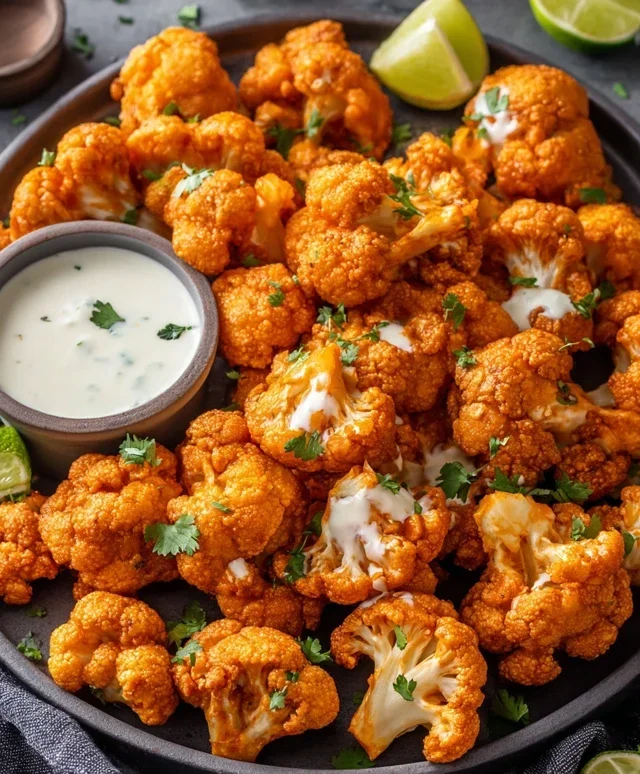 Air Fryer Buffalo Cauliflower Recipe