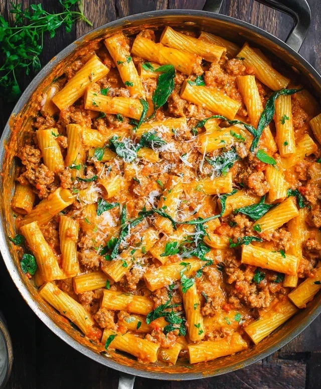Creamy Sausage Rigatoni (One-Pan, 30-Minute Meal)