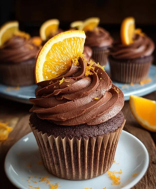 Orange Chocolate Cupcakes