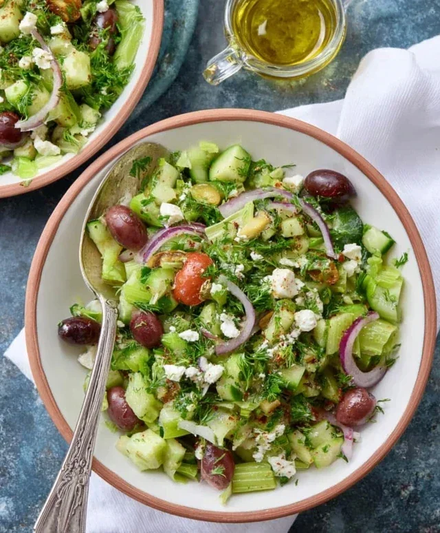 Mediterranean Celery Salad
