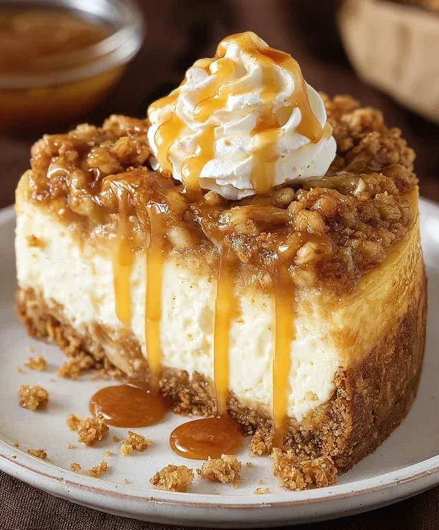 Apple Crisp Cheesecake Delight