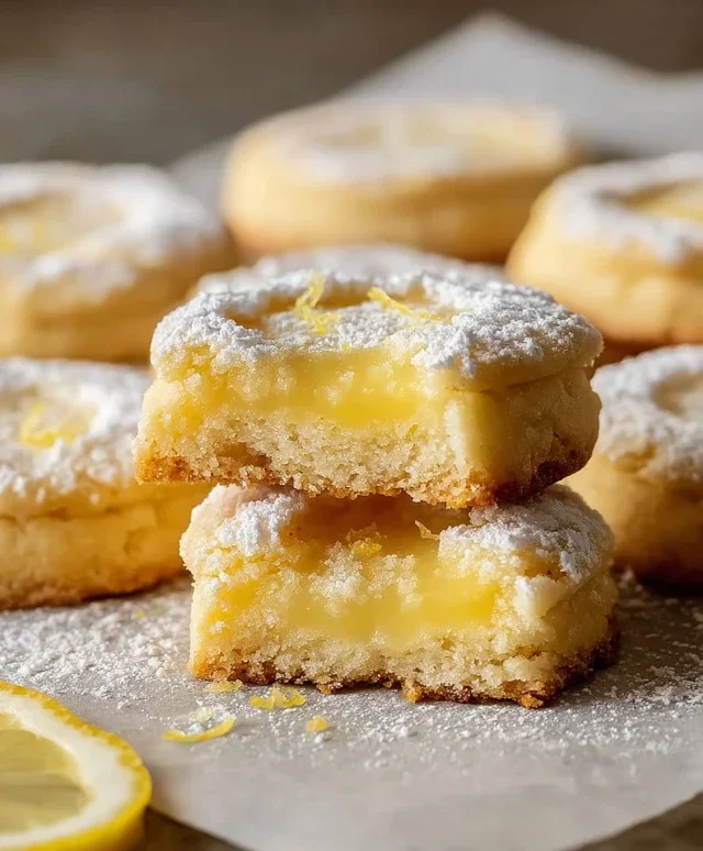 Lemon Bar Butter Cookies