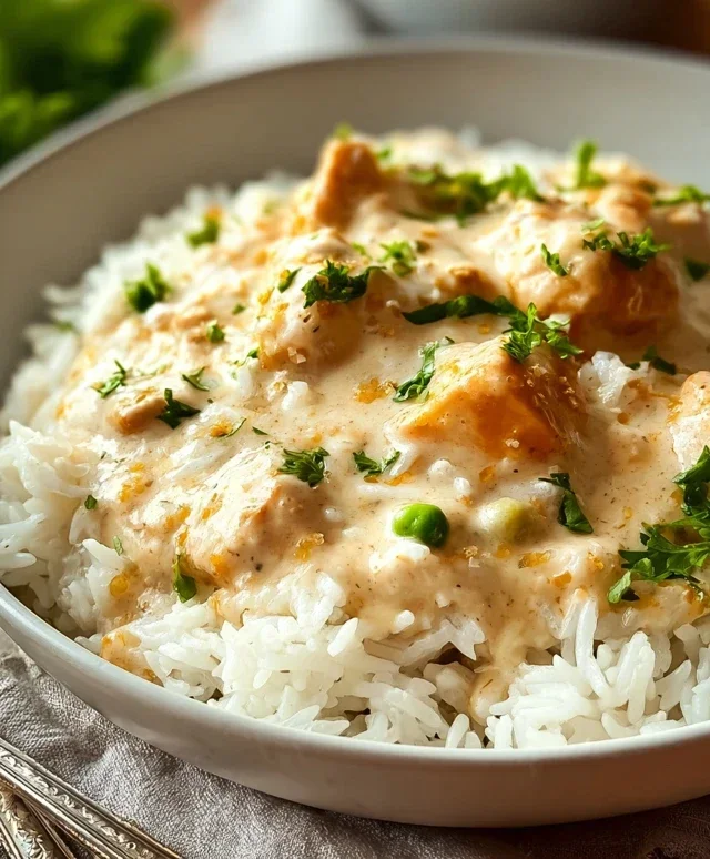 Creamy Smothered Chicken and Rice
