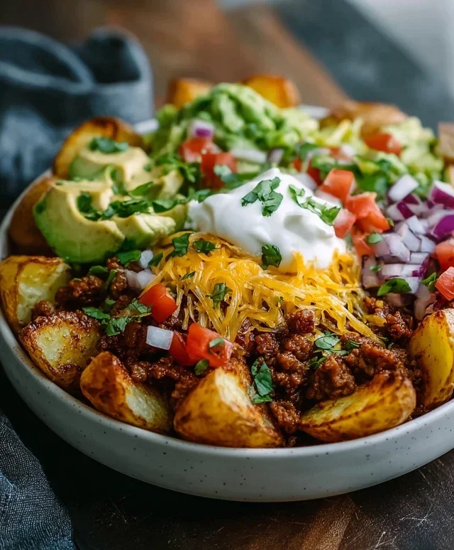 Loaded Potato Taco Bowl