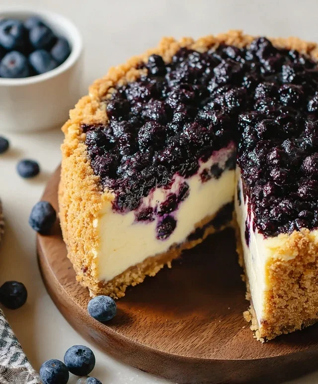 Blueberry Crum extract extractble Cheesecake