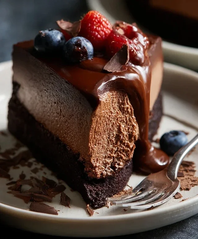 Vegan Chocolate Mousse Cake