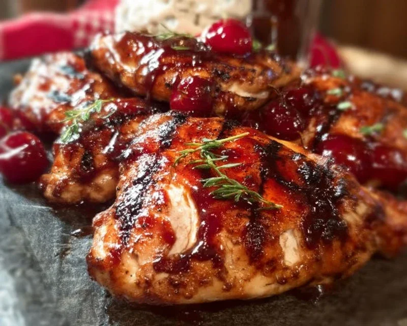Grilled Honey Buffalo Chicken Thighs