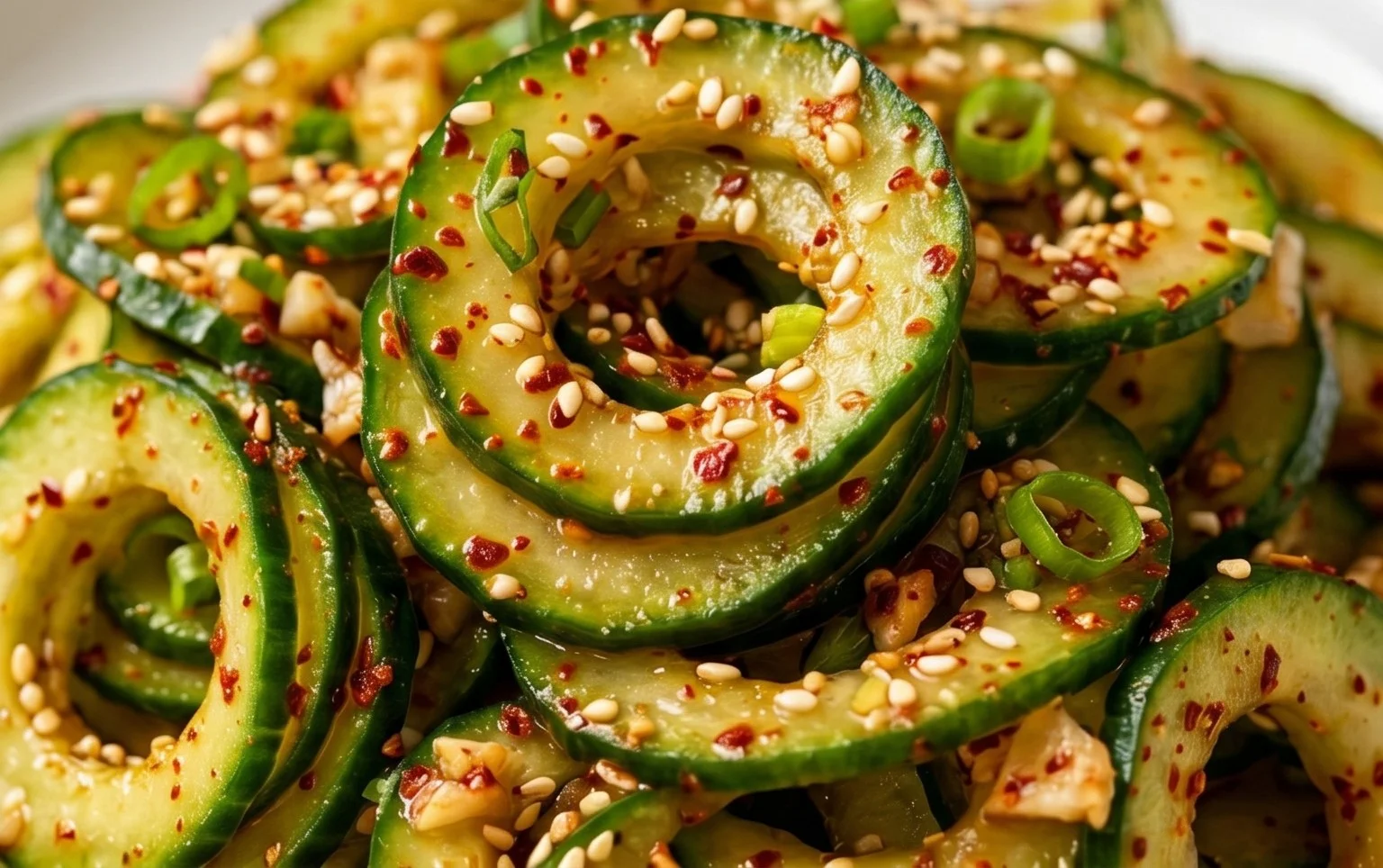 Spiral Cucumber Salad: Korean-Inspired Recipe