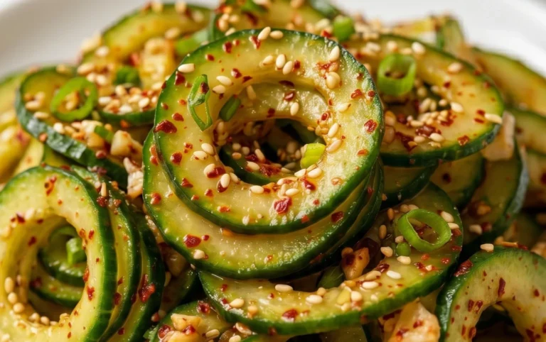 Spiral Cucumber Salad: Korean-Inspired Recipe