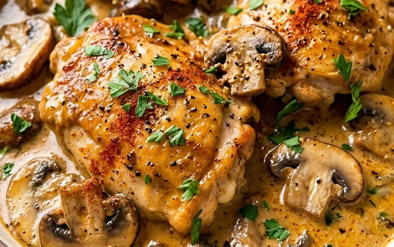 Creamy Mushroom Chicken Recipe